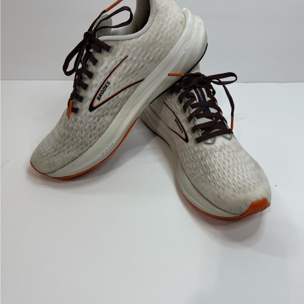 Brooks Athletic Shoes in Cream and Orange